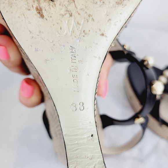 Jason Wu jeweled T- strap wedge sandals - Picture 10 of 10